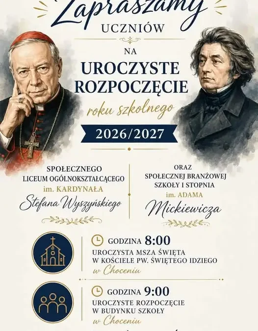 Uroczyste rozpoczęcie roku szkolnego w SLO w Choceniu