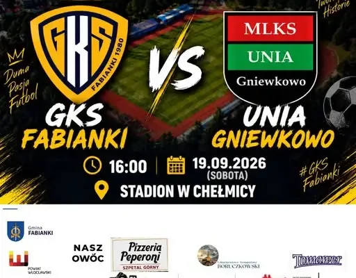 GKS Fabianki kontra Unia Gniewkowo – 6. kolejka klasy okręgowej w Chełmicy