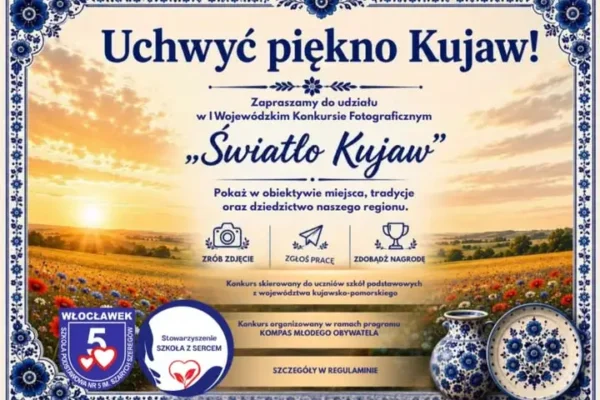 Uczeń z Brześcia Kujawskiego wyróżniony w konkursie fotograficznym „Światło Kujaw”
