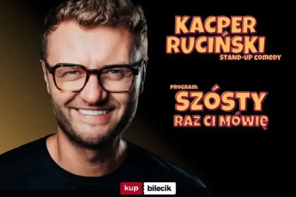 Kacper Ruciński z programem „Szósty raz ci mówię” w Brześciu Kujawskim