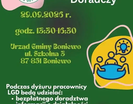 Mobilny Punkt Doradczy LGD Dorzecza Zgłowiączki w Boniewie – bezpłatne konsultacje już dziś