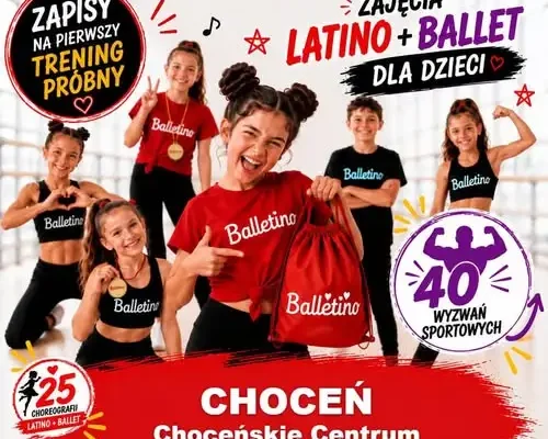 Balletino w Choceniu: ruszają zapisy na zajęcia latino i ballet dla dzieci oraz dorosłych