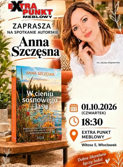 Spotkanie autorskie w salonie meblowym we Włocławku – 1 października