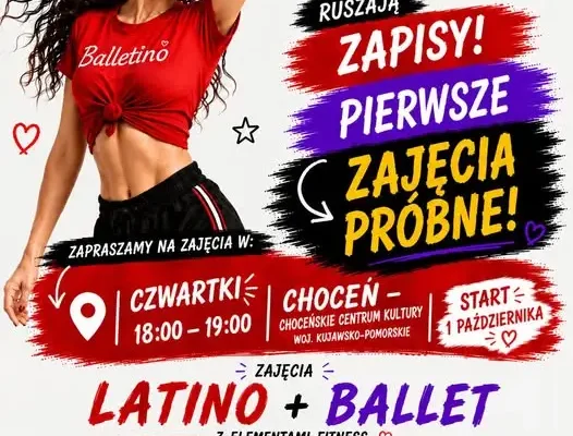 Balletino w Choceniu: ruszają zapisy na zajęcia latino i baletu dla dzieci oraz dorosłych