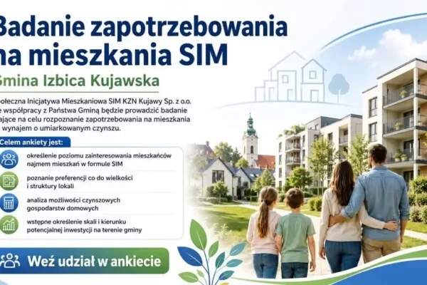 Izbica Kujawska pyta mieszkańców o potrzeby mieszkaniowe. Ankieta tylko do 15 października