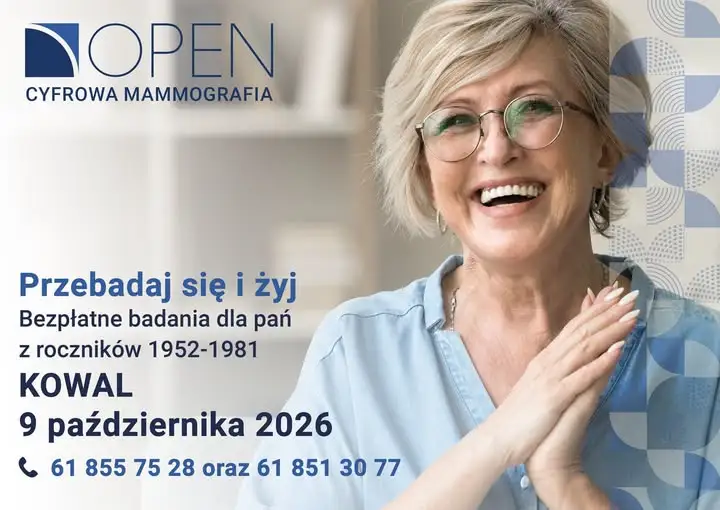 Bezpłatne badania mammograficzne dla mieszkanek gminy Kowal – zapisy trwają