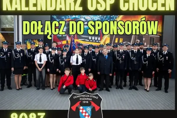 OSP Choceń szuka partnerów biznesowych do kalendarza na 2027 rok