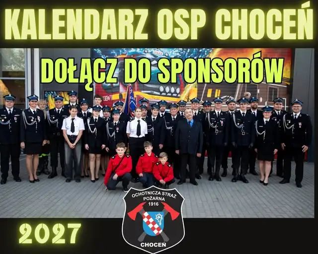 OSP Choceń szuka partnerów biznesowych do kalendarza na 2027 rok
