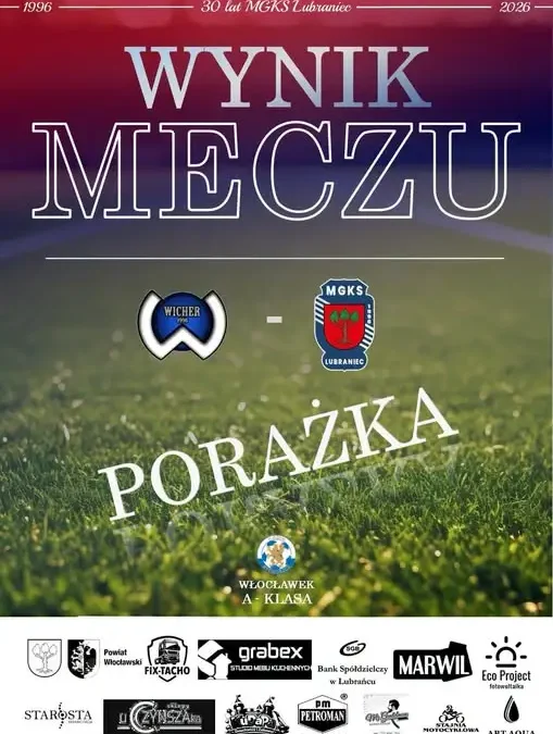 Wicher Wielgie wygrywa z MGKS Lubraniec 5:3. Kibice zawiedzeni postawą drużyny