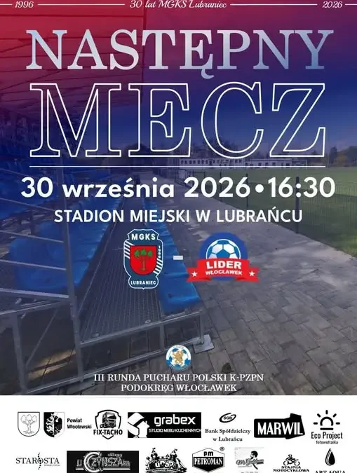 Puchar Polski: MGKS Lubraniec zmierzy się z Liderem Włocławek