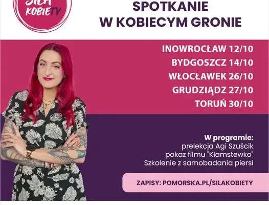 „Siła KobieTY 2026” – bezpłatne spotkania o zdrowiu kobiet w Kujawsko-Pomorskiem