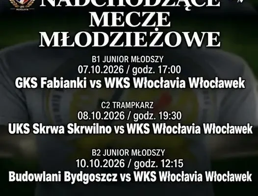 WKS Włocłavia – trzy mecze młodzieżowe w najbliższych dniach