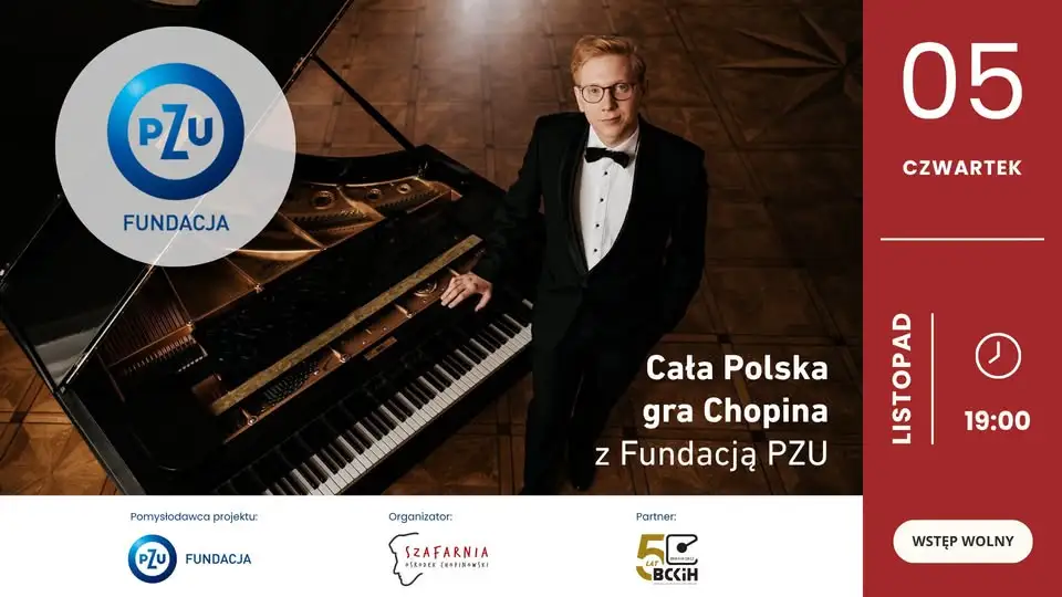 Koncert chopinowski w Brześciu Kujawskim – 5 listopada w Wahadle