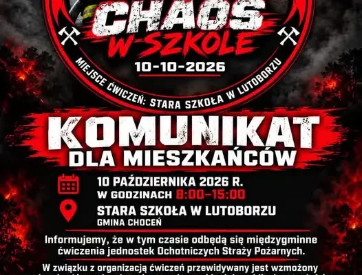 Ćwiczenia strażackie w Lutoborzu – utrudnienia 10 października