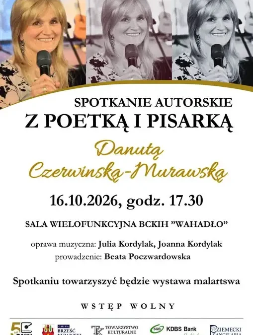 Spotkanie autorskie z Danutą Czerwińską-Murawską w Brześciu Kujawskim