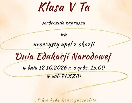 Dzień Nauczyciela 2026: Uczniowie założą stroje galowe. Apel klasowy już 12 października