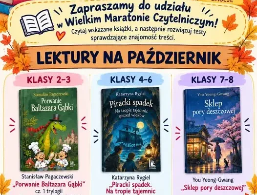 Wielki Maraton Czytelniczy 2026/2027 – zaproszenie do udziału