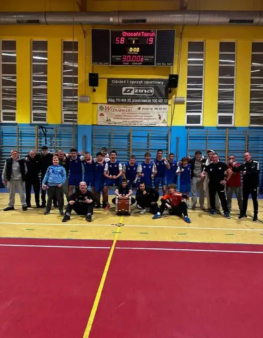 Juniorzy młodsi GTS Unii Choceń wygrywają na start sezonu 58:19