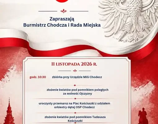 Narodowe Święto Niepodległości w Chodczu – program obchodów 11 listopada 2026