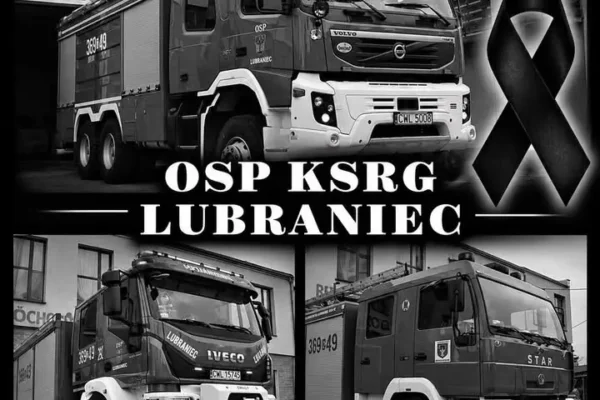 Strażacy z OSP Lubraniec oddali hołd poległym kolegom z PSP Nisko