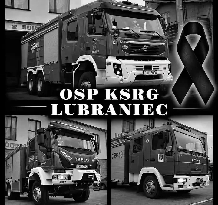 Strażacy z OSP Lubraniec oddali hołd poległym kolegom z PSP Nisko