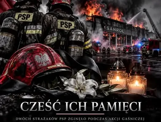 Tragiczny pożar w Nisku: zginęło dwóch strażaków PSP