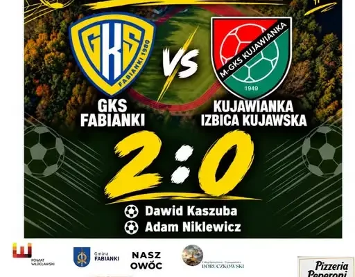 GKS Fabianki wygrywa 2:0! Trzy punkty zostają w domu