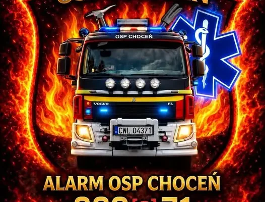 Trzy interwencje OSP Choceń w weekend. Strażacy ochotnicy ratowali poszkodowanego