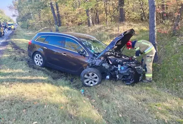 Pijany kierowca opla spowodował wypadek na DK62 pod Włocławkiem. Poszkodowany noworodek