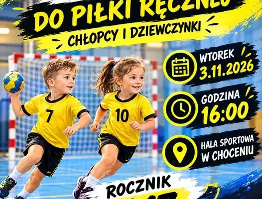 GTS Unia Choceń zaprasza dzieci na nabór do piłki ręcznej