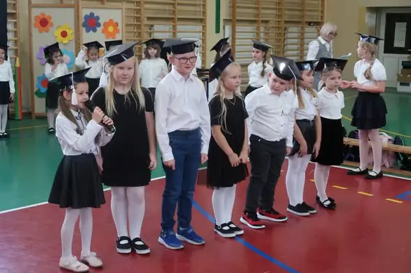 Ślubowanie pierwszaków w Szkole Podstawowej w Wlubaniu