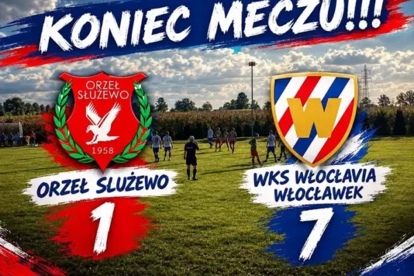 WKS Włocłavia rozgromiła Orła Służewo 7:1 w wyjazdowym meczu